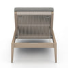 Sherwood Outdoor Chaise, Washed Brown - Faye Ash