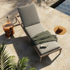 Sherwood Outdoor Chaise, Washed Brown - Faye Ash