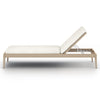 Sherwood Outdoor Chaise, Washed Brown - Venao Ivory