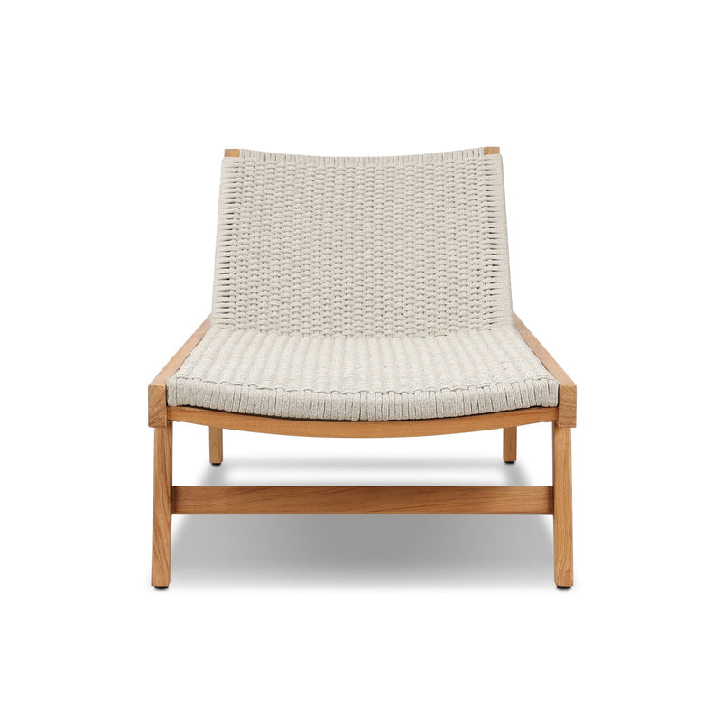 Delano Outdoor Chaise - Ivory Rope