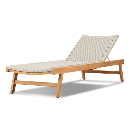 Delano Outdoor Chaise - Ivory Rope