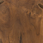 Teak Square Stool - Aged Natural Teak