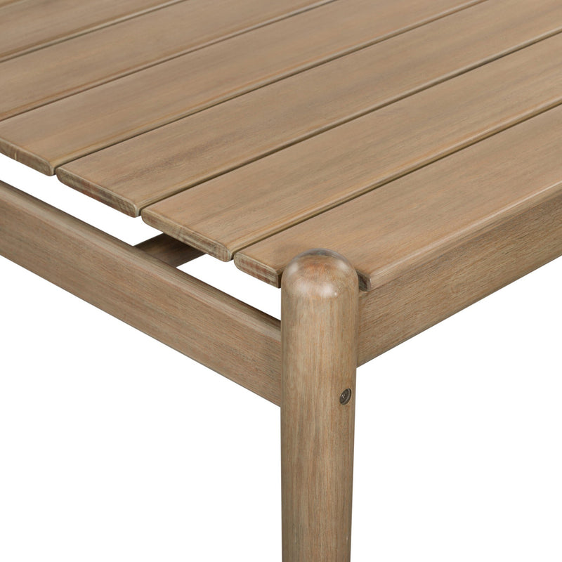 Rosen Outdoor Dining Table-81" - Natural Eucalyptus FSC