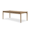 Rosen Outdoor Dining Table-81" - Natural Eucalyptus FSC