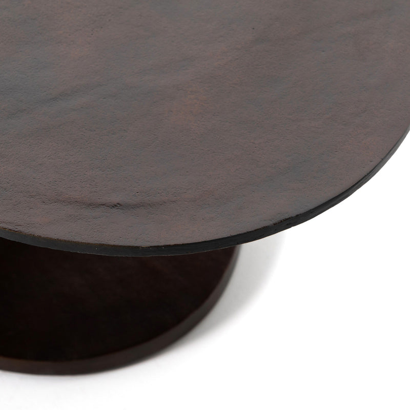 Simone Oval Coffee Table - Antique Rust