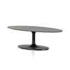 Simone Oval Coffee Table - Raw Black