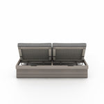 Leroy Outdoor Double Chaise, Weathered Grey - Venao Charcoal