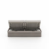 Leroy Outdoor Double Chaise, Weathered Grey - Venao Grey