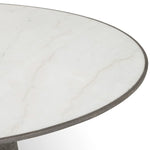 Skye Round Dining Table - White Marble