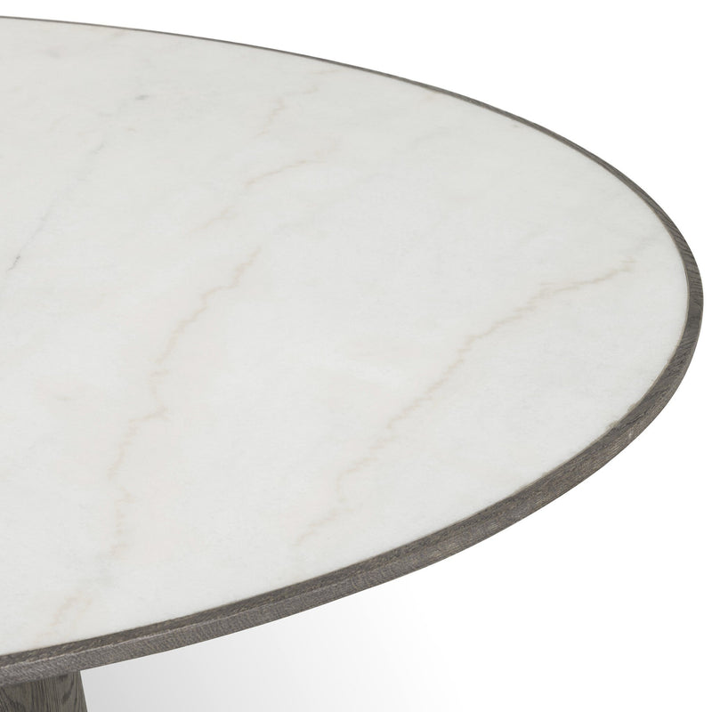 Skye Round Dining Table - White Marble