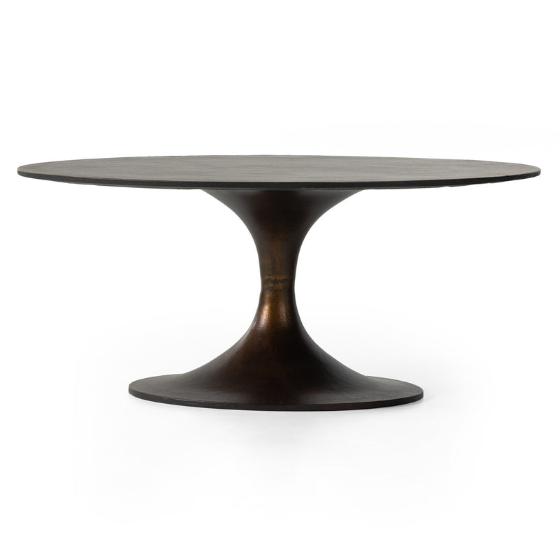 Simone Round Coffee Table - Antique Rust