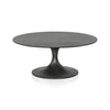 Simone Round Coffee Table - Raw Black