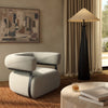 Gareth Swivel Chair - Torrance Silver