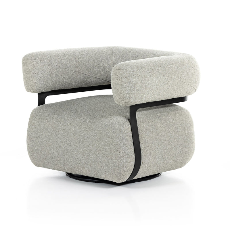 Gareth Swivel Chair - Torrance Silver