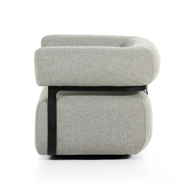 Gareth Swivel Chair - Torrance Silver