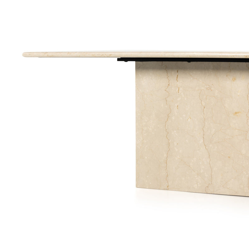 Arum Dining Table - Cream Marble