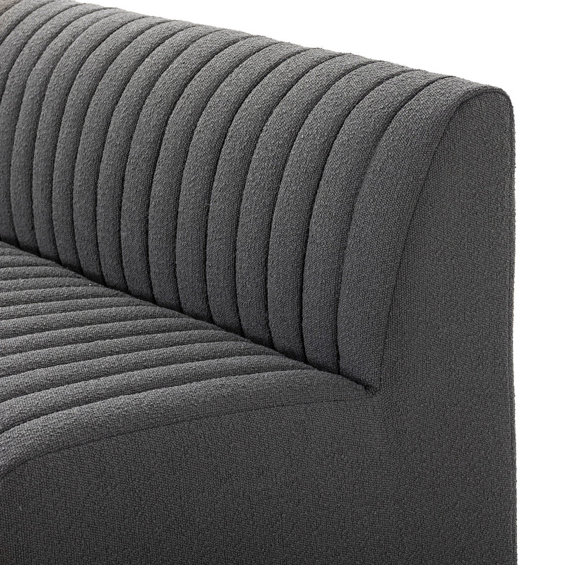 Build Your Own: Augustine Dining Banquette - FIQA Boucle Charcoal