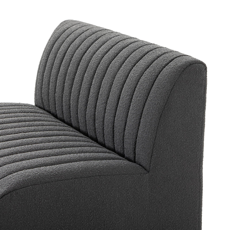 Build Your Own: Augustine Dining Banquette - FIQA Boucle Charcoal