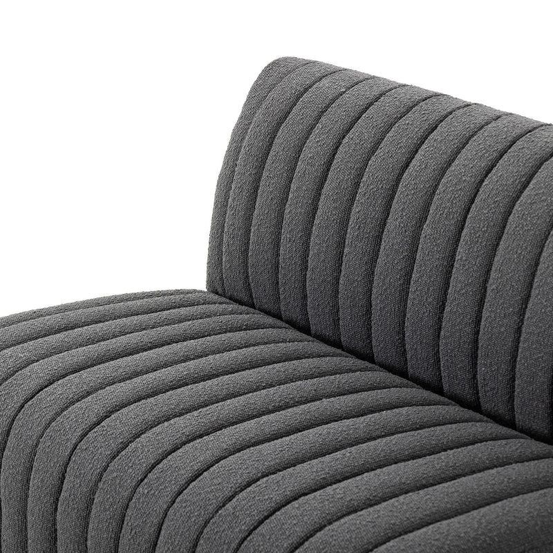 Build Your Own: Augustine Dining Banquette - FIQA Boucle Charcoal