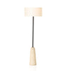 Wren Floor Lamp - Reactive White Glaze