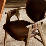 Rowanoke Dining Armchair - Havana Brown