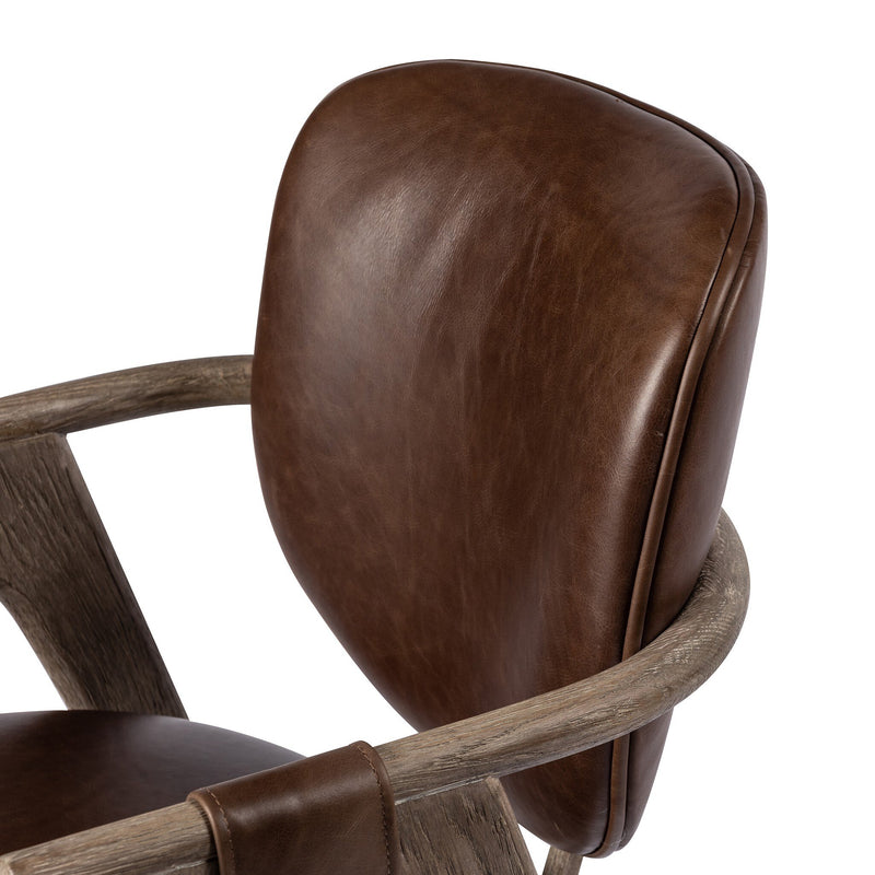 Rowanoke Dining Armchair - Havana Brown