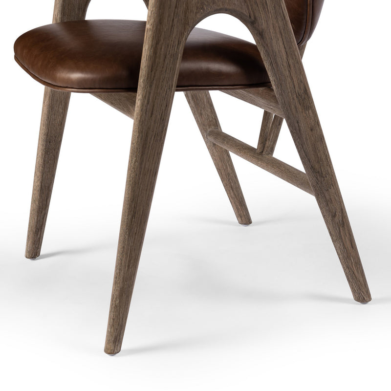 Rowanoke Dining Armchair - Havana Brown