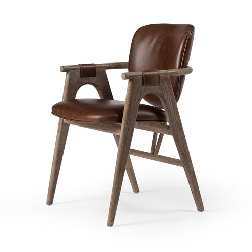 Rowanoke Dining Armchair - Havana Brown