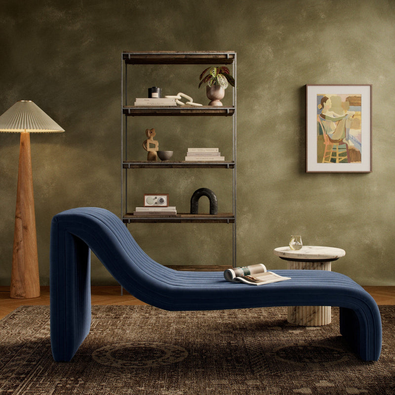 Augustine Chaise Lounge - Sapphire Navy