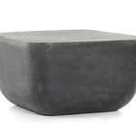 Basil Square Outdoor End Table - Aged Grey