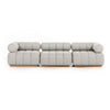 Roma Outdoor 3-Piece Sectional - Faye Ash