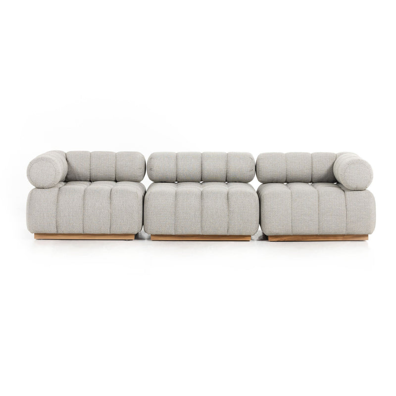 Roma Outdoor 3-Piece Sectional - Faye Ash