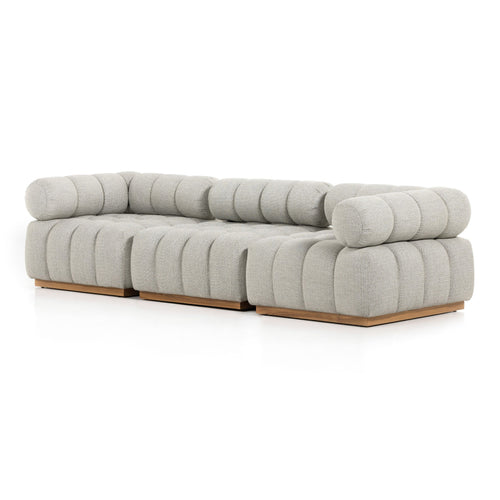 Roma Outdoor 3-Piece Sectional - Faye Ash