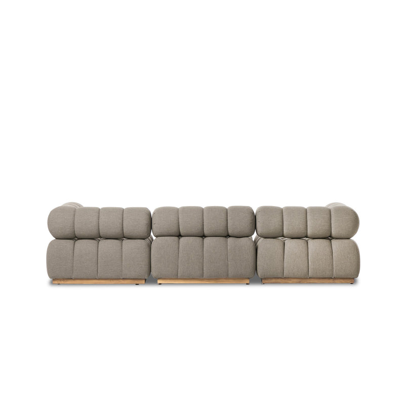 Roma Outdoor 3-Piece Sectional - Alessi Fawn