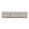 Roma Outdoor 3-Piece Sectional - Faye Ash