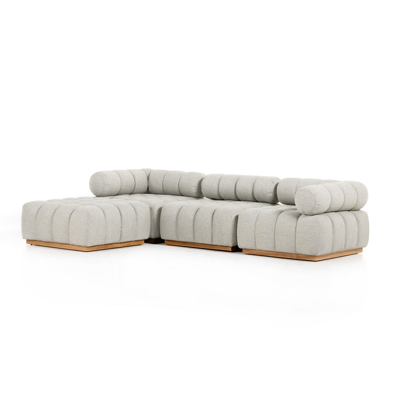 Roma Outdoor 3-Piece Sectional - Faye Ash