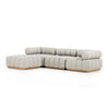 Roma Outdoor 3-Piece Sectional - Faye Ash