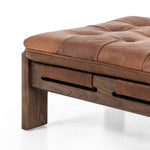 Halston Ottoman - Heirloom Sienna