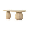 Merla Wood Coffee Table - Light Natural Ash Veneer