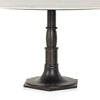 Lucy Round Dining Table - White Marble