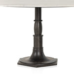 Lucy Round Dining Table - White Marble