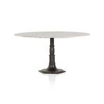 Lucy Round Dining Table - White Marble