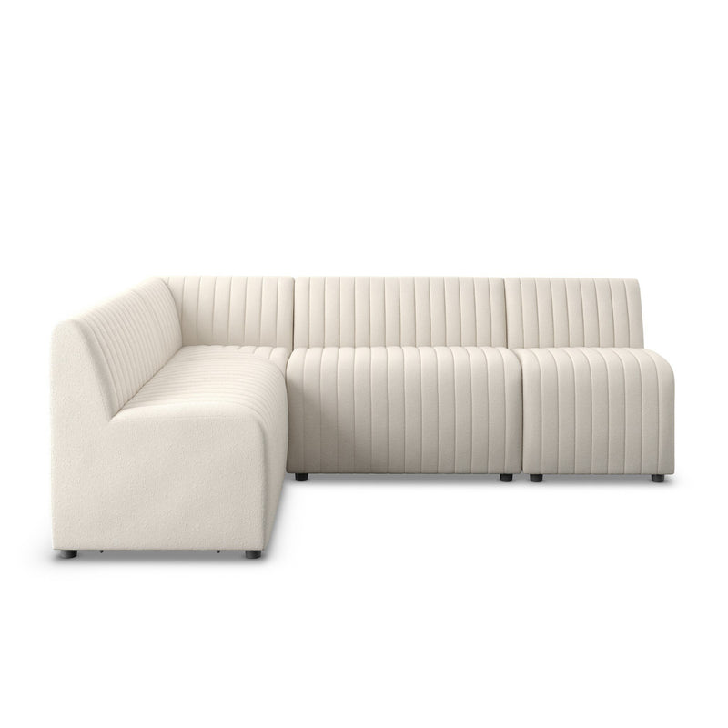 Augustine Dining Banquette, L-Shape - Capri Oatmeal