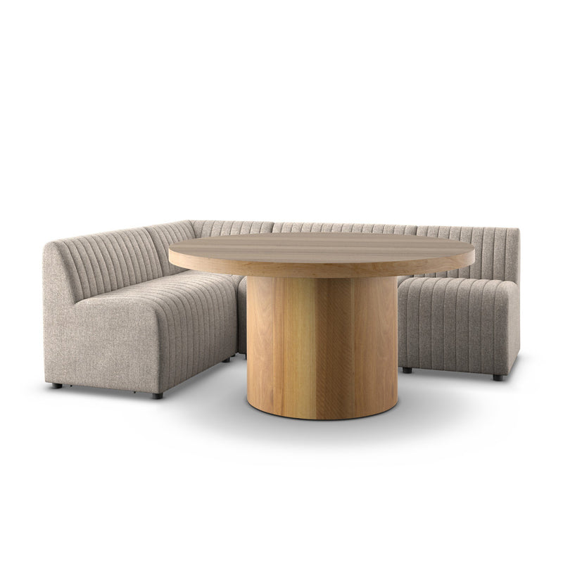 Augustine Dining Banquette, L-Shape - Orly Natural