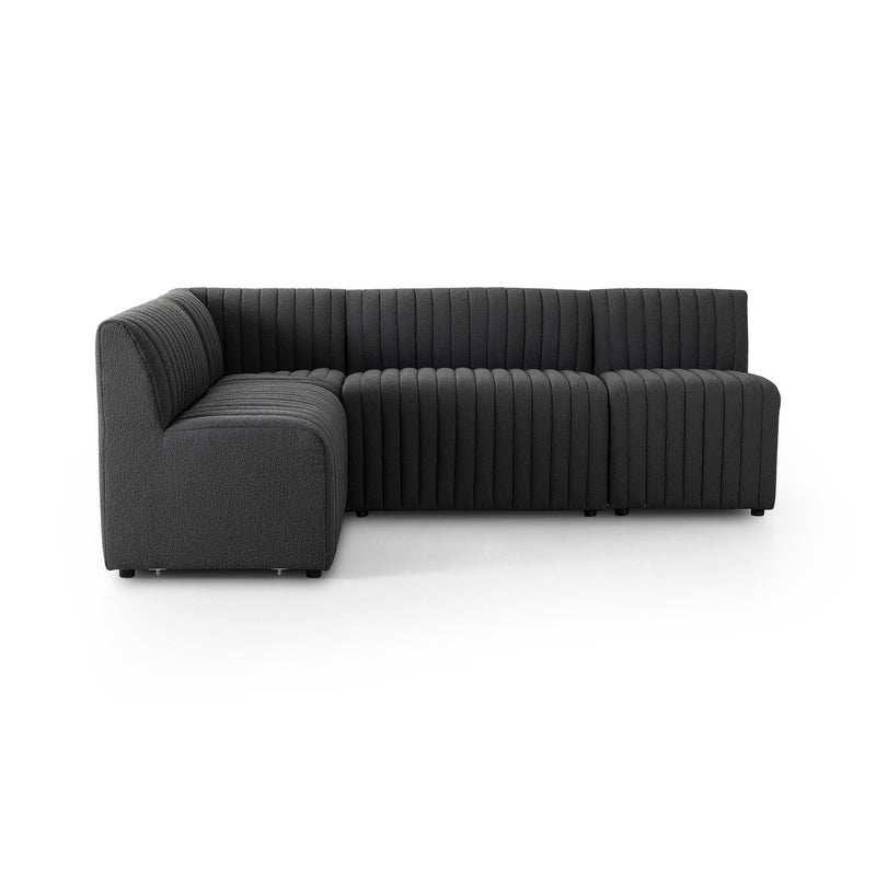 Augustine Dining Banquette, L-Shape - FIQA Boucle Charcoal