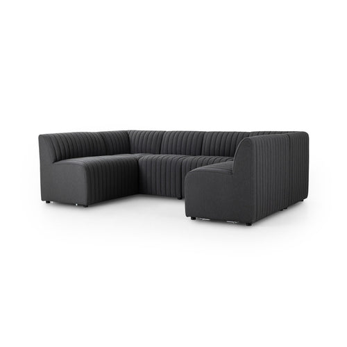 Augustine Dining Banquette, U Shape - FIQA Boucle Charcoal