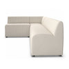 Augustine Dining Banquette, L-Shape - Capri Oatmeal