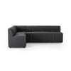 Augustine Dining Banquette, L-Shape - FIQA Boucle Charcoal