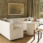 Augustine Dining Banquette, L-Shape - Capri Oatmeal