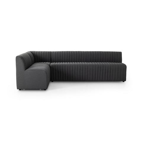 Augustine Dining Banquette, L-Shape - FIQA Boucle Charcoal